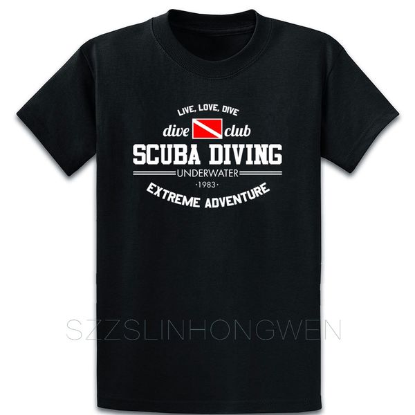 

scuba diving underwater dive club comfortable summer style letter formal personalized over size 5xl short sleeve sweatshirt hoodie t shirt