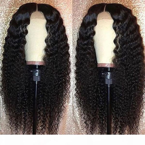 

glueless long curly wigs virgin human hair wigs curly lace front and full lace curly wigs for black women, Black;brown