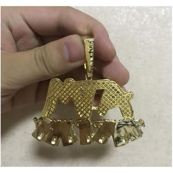 

iced out addicted to money pendant gold silver plated micro paved cubic zircon mens hi wmtgic beauty888