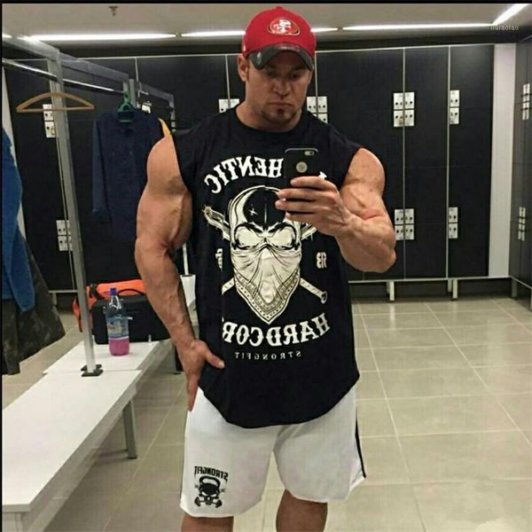 

brand bodybuilding tank men wear vest fitness men golds gyms clothing sleeveless t shirts muscle singlets 20181, White;black