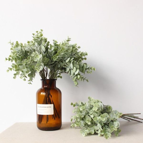 

decorative flowers & wreaths artificial plant simulation of eucalyptus money leaves green accessories floral bouquet flower arrangement1