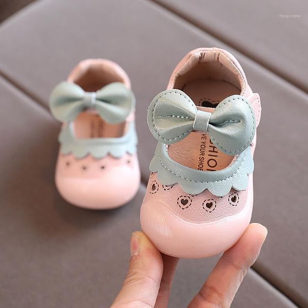 

first walkers baby 2021 spring summer toddler girl shoes cute bow soft bottom kids leather sss0121