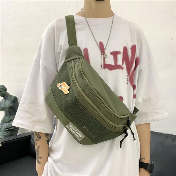 

original design casual chest bag couples large capacity messenger bag fashion brand sports shoulder diagonal waist