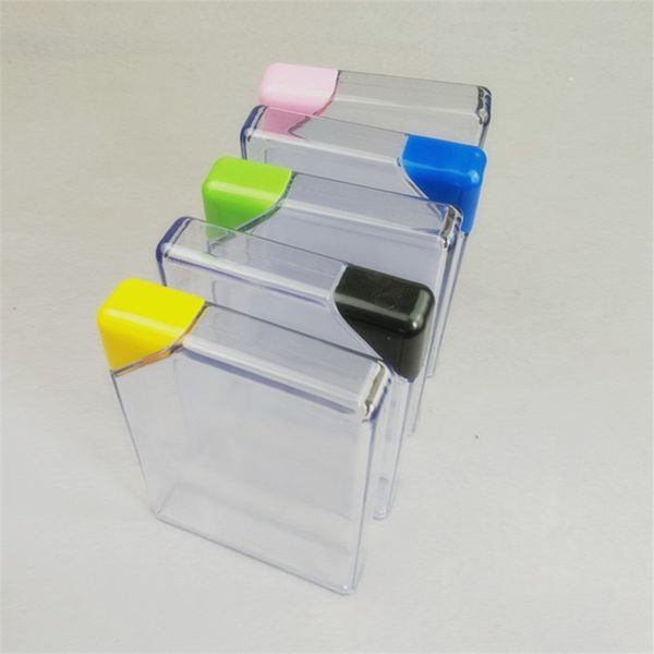 

square plastic bottles student transparent triangular cap water bottle students black blue green lid cup new arrival 6jg l1