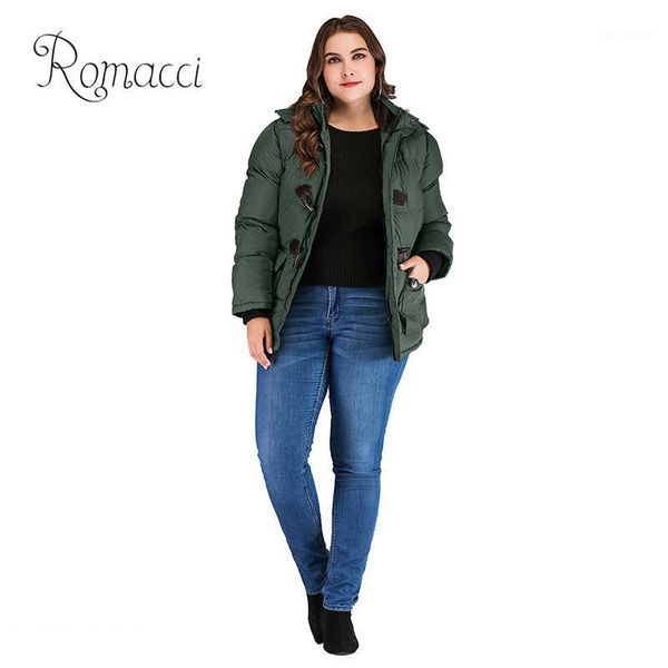

fashion winter autumn plus size parka faux fur collar hooded drawstring solid color thick warm casual jacket coat outerwear1, Black