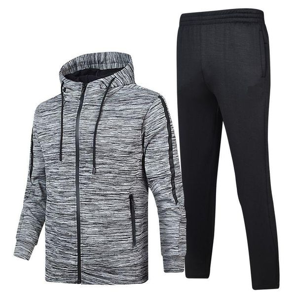 

2020 мода осень зима спортивный костюм мужской hoodie брюки мужская одежда толстовка пуловер случайный костюм мужской толстовка spo, Gray