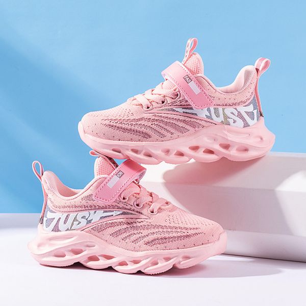 

kids sport breathable running sneakers tenis infantil boys basket flat girls chaussure enfant spring autumn children shoes, Black