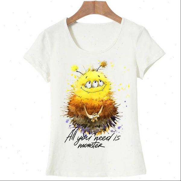 

2021 new brand summer t shirts for women o neck female cute cartoon printed t shirt casual tshirt female, White