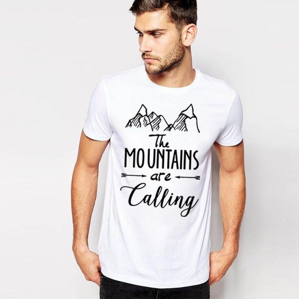 

independent design men slim short sleeve print mountains cotton t shirt black t-shirt for male brand popular clothing1, White;black