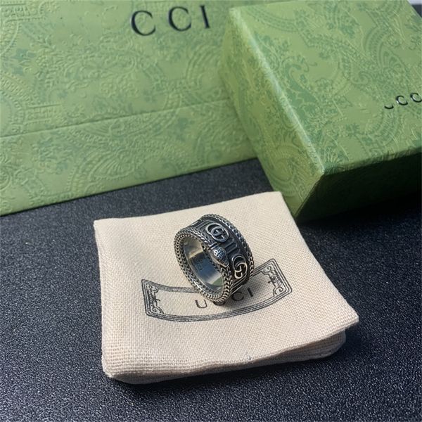 

snake ring thai silver old stripe wide edition for men and women