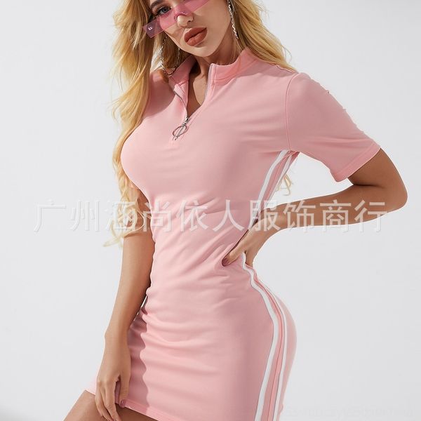 

kek5q autumn 2020 dress fashion street v-neck hip autumn 2020 street fashion women's v-neck hip dress dress women's jaz15, Black;gray