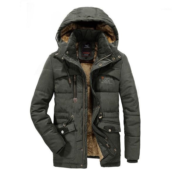 

nice men winter warm down jacket coat with hooded brushed thicken pure cotton washing padded slim zippers jackets oversize 8xl1, Tan;black