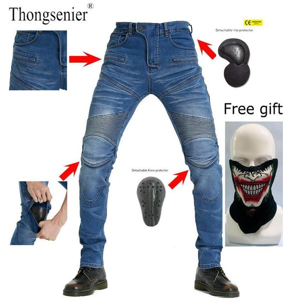 

motorcycle apparel 718 riding pants moto pantalon jeans protective motocross racing denim with mesh 4 knee hip pads