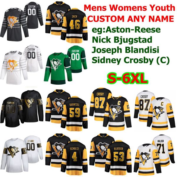 

s-6xl all star pittsburgh penguins hockey джерси 53 teddy blueger 2 чеда раведел 47 адама джонсон брайан дюмулен джуусо риикол пользовательс, Black;red