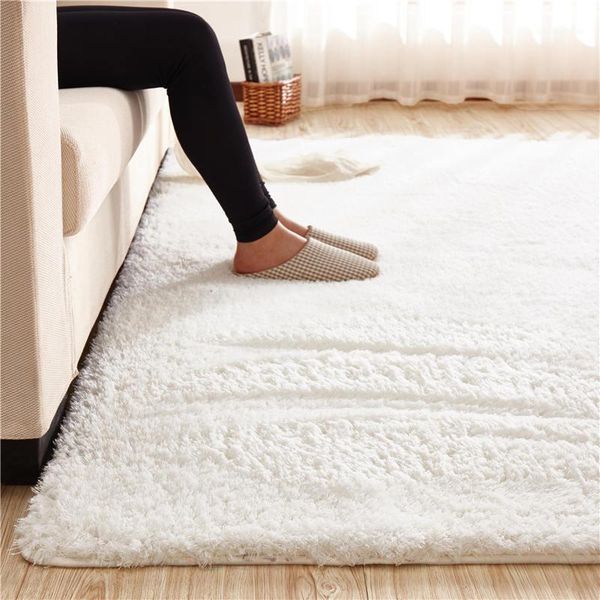 

lamb velvet fabric carpet fluffy soft mat rug for children kids area rugs anti-slip white bedroom living carpets doormats1