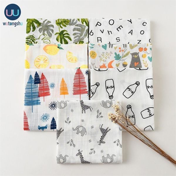 Muslin Swaddles детские одеяла мягкие хлопчатобумажные фотосъемки аксессуары постельное белье для новорожденного пелена для пеленки Одеяла полотенца LJ201014