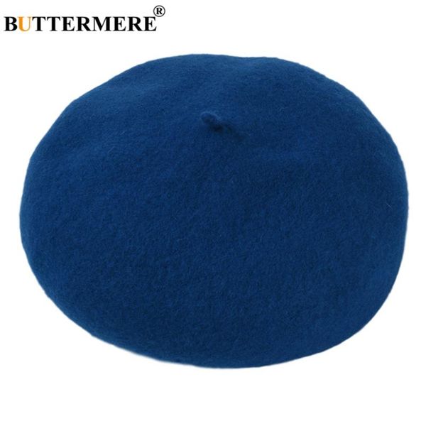 

berets buttermere blue women winter hat wool knitted cap solid colors vintge french beret lady painter, Blue;gray