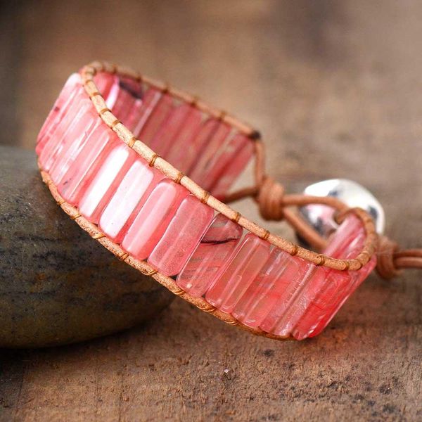 

женщины браслеты пробки природный камень кристалл одноместный кожа wrap браслет полудрагоценных бисер браслет dropshipping qylweg lottery201, Golden;silver