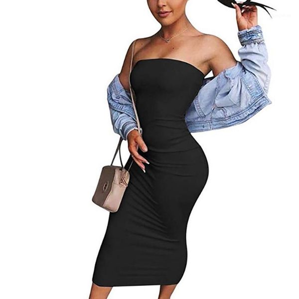 

women off shoulder dress summer bodycon sundress strapless bandage dress1, Black;gray