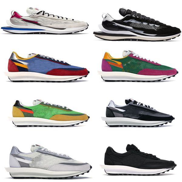 

new release nik sacai ld waffle ldv 2.0 blue red vaporwaffle green gusto black white men women trainers sports shoes sneakers size us13