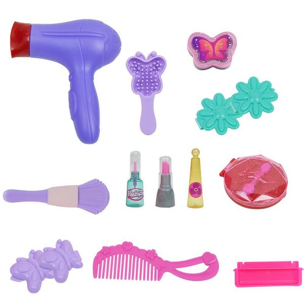 

kids girls house play princess makeup beauty toy kit pretend fake jewelry portable cosmetic toys box kid girl pretend toy wmttbe xhlove
