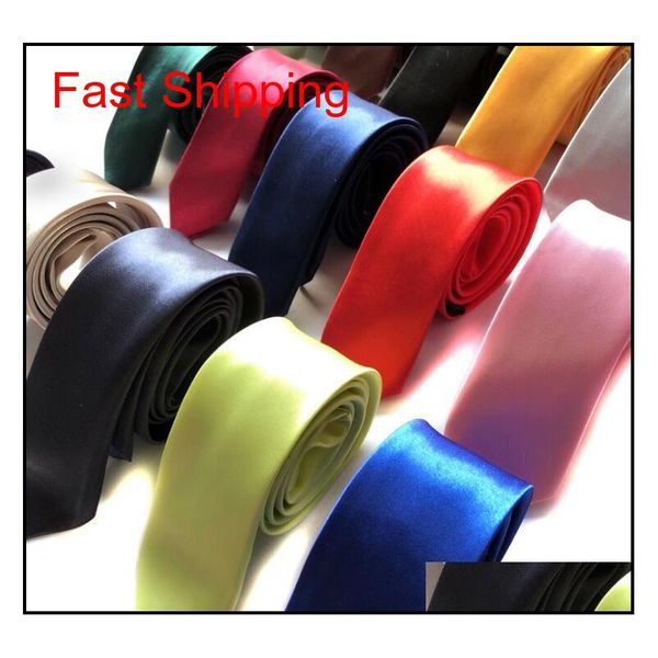 

35 colors classic slim neckties for wedding bridegroom casual narrow polyester silk tie for man suit s qylkkx new_dhbest, Blue;purple