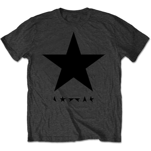

david bowie 'blackstar (black star on grey)' t-shirt - new official 100% cotton brand new t shirts sport hooded sweatshirt hoodie
