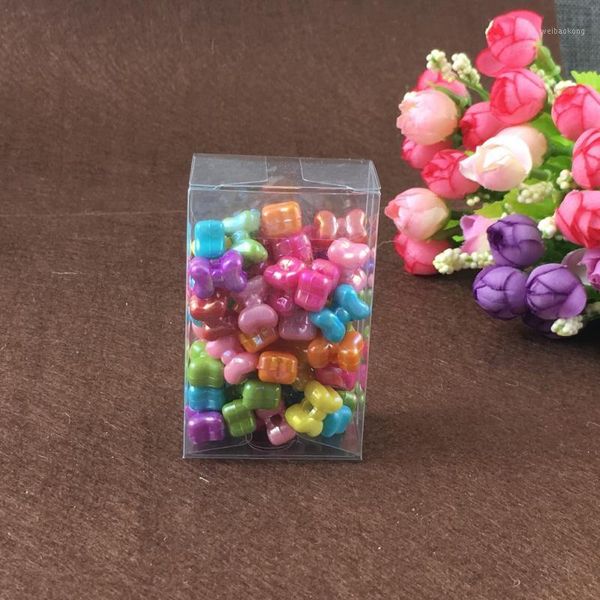 

gift wrap 30pcs 5*7*8cm clear plastic pvc box packing boxes for gifts/chocolate/candy/cosmetic/crafts square transparent box1
