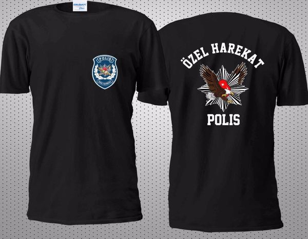 

sport 2019 fashion short sleeve black t shirt youth round collar customized t-shirts new turkey polis ozel harekat special force anti