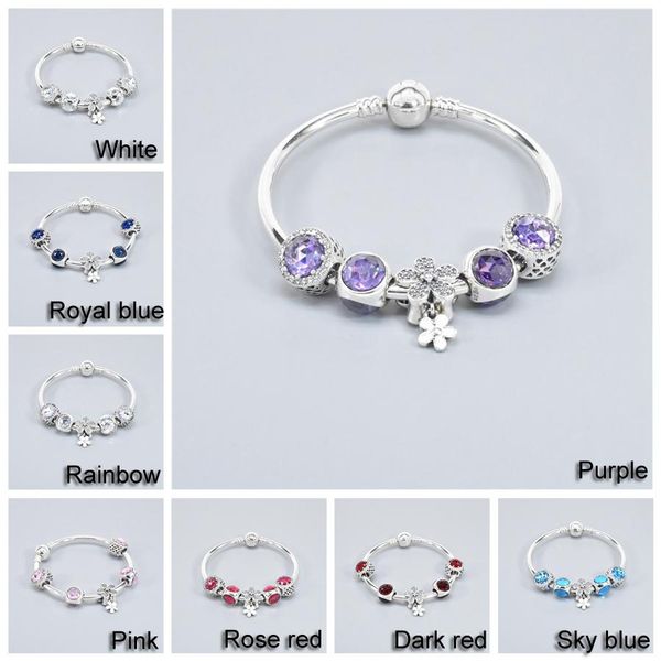 

classic women gift blue beaded bracelet 8 colors fashion female elegant beaded bracelet crystal rhinestone beads bracelets dh1074-2 t03