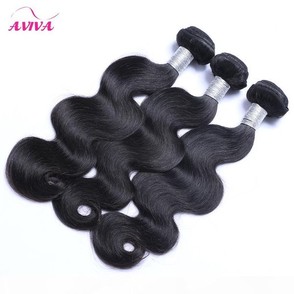 

peruvian virgin hair weave body wave wavy 3 4 bundles lot unprocessed 7a peruvian remy human hair extensions natural black 1b# double wefts