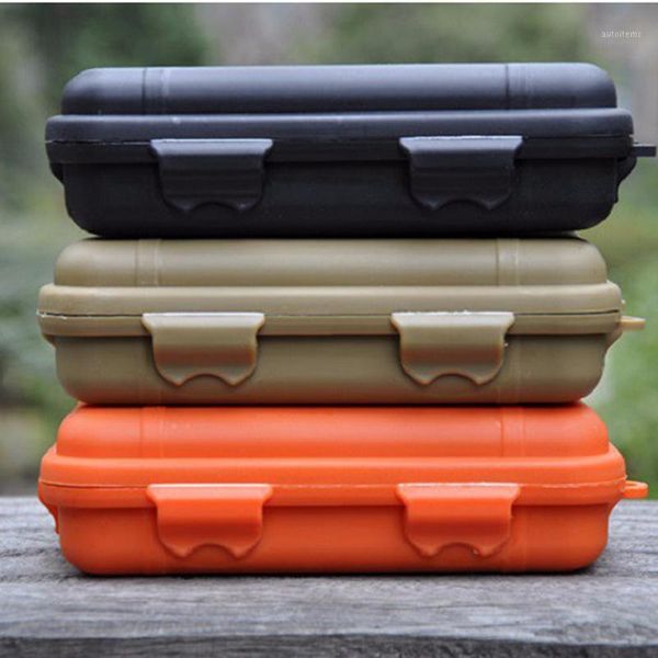 

waterproof tool boxes for storage travel sealed container portable matches case holder tool box outdoor shockproof box1