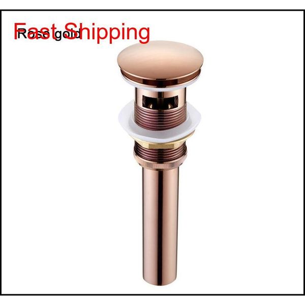 

quality brass bathroom basin pop up drain with overflow design black/white/chrome plated/zirconium gold/rose go qylfqj bdenet