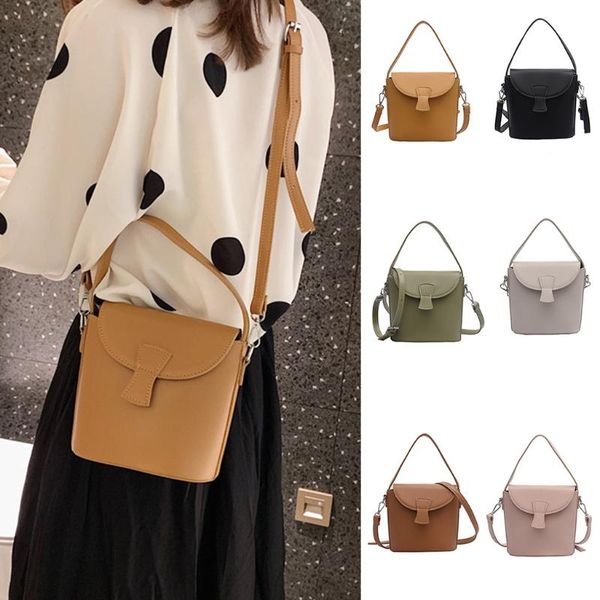 

women's 2020 spring new handbags diagonal diagonal simple fashion bucket bag messenger bag women shoulder sac main femme
