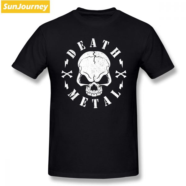 

geek men's t shirts death metal skull short sleeved pure cotton o neck big size t shirt for boy camisetas sport hooded sweatshirt hoodi