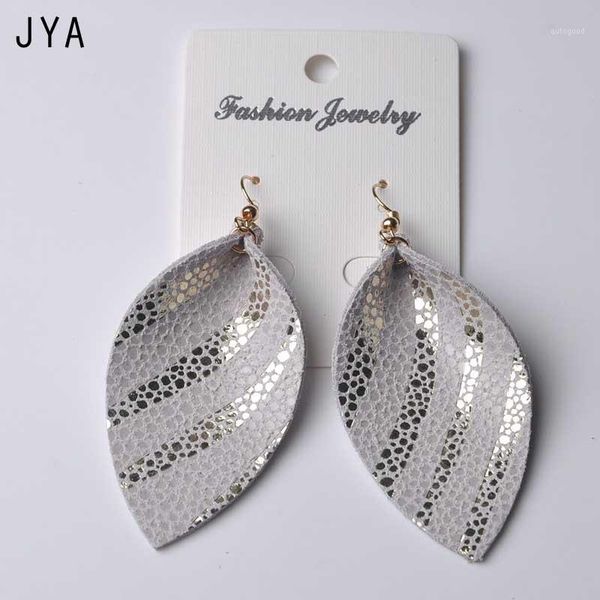 

dangle & chandelier cpop leather earrings for women waterdrop pendant fashion jewelry teardrop leaf ear drops 2021 autumn christmas1, Silver