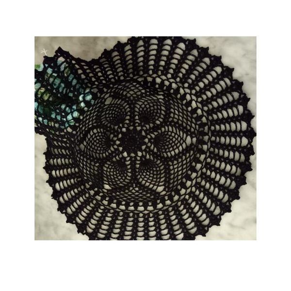 

round handmade lace cotton table place mat pot pad cloth crochet christmas placemat cup mug tea napkin coaster doily sqchll