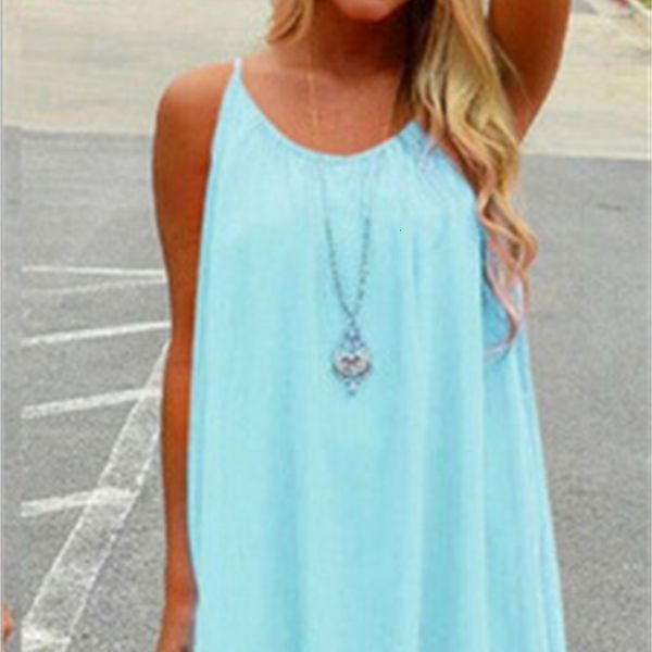 

new fashion casual dresses women summer sleeveless evening party beach dress short chiffon mini dress boho womens clothing apparel, Black;gray