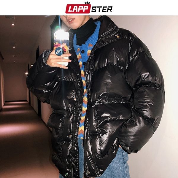 

lappster men streetwear hip hop black pocket winter jackets coat mens harajuku warm parka male korean fashion puffer jacket 201028