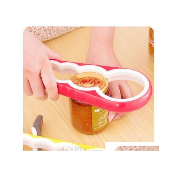 

4 in 1 gourd-shaped can opener multi purpose screw cap jar openers bottle lid grip wrench kitchen accessories shipping 7asyi