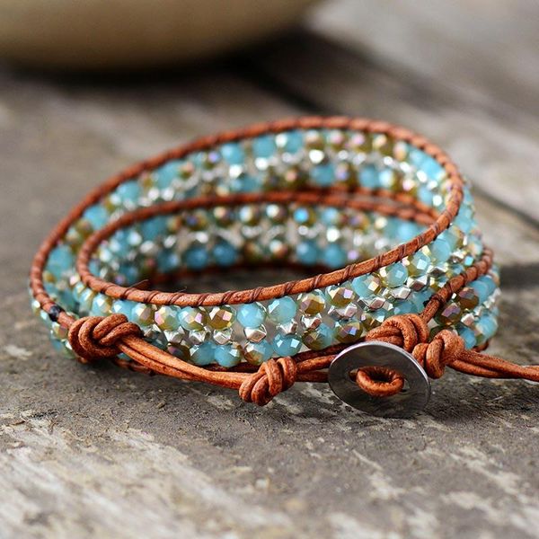 

кристалл rhinestone браслеты bling boho layered кожа wrap браслеты винтаж тканые браслет-манжета на заказ браслет dropship jllmwr, Golden;silver