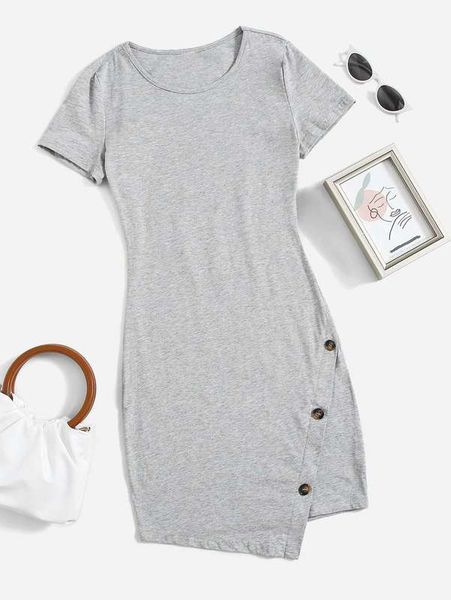 

teen girls button side fitted dress she, Red;yellow