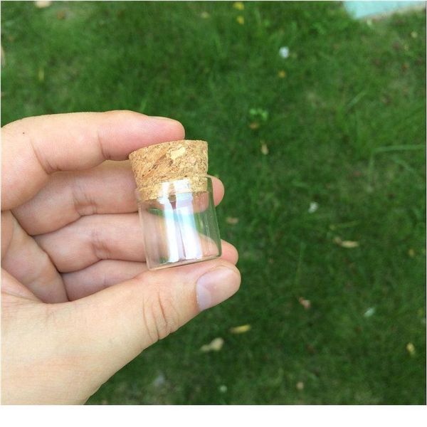 

5ml small glass vials jars in vitro bottle with corks ser empty glass transparent mason jars bottles 100pcs bbyycn