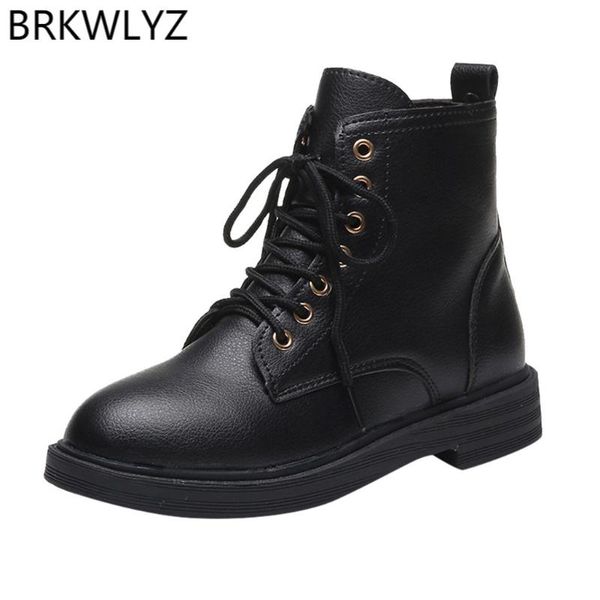 

women's motorcycle boots leather winter strap snow knee platform booties cowboy warm shoes european ladies shoes bottes femme, Black