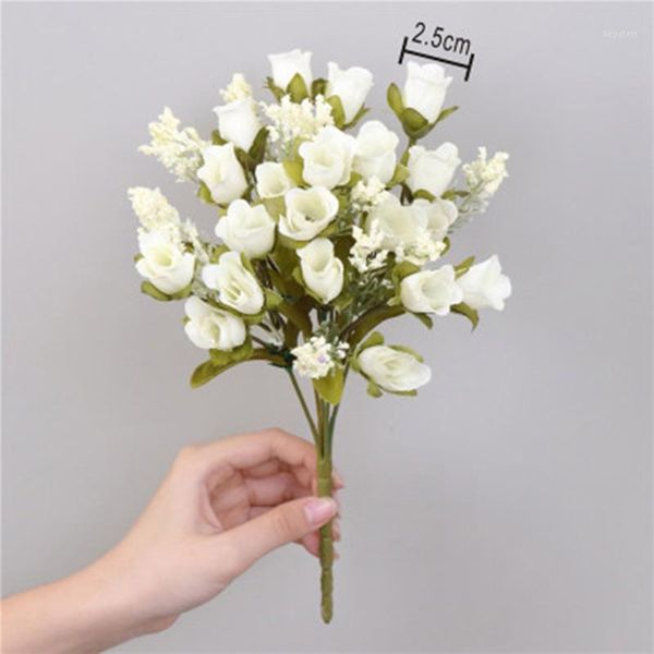 

ornament artificial bouquet craft art simulation flower small rose bud1