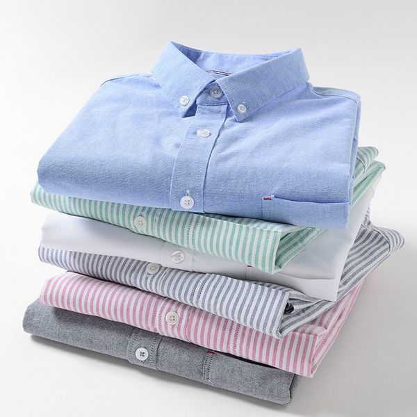 

2020 new pure cotton casual business versatile oxford spinning long sleeve men's shirt, White;black