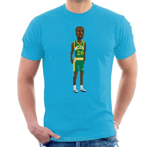 

printed funny 2020 camiseta gary payton full body pixel men's t-shirt camiseta sport hooded sweatshirt hoodie