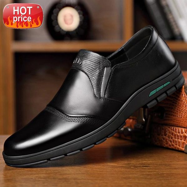 

men's shoes comfortable men casual shoes genuine leather breathable loafers slip-on footwear walking driving #1v0a
