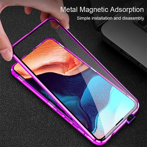 

magnetic case for xiaomi pocophone f2 pro case dual side tempered glass cover for poco f2 pro phone case 360 full h jlldnv