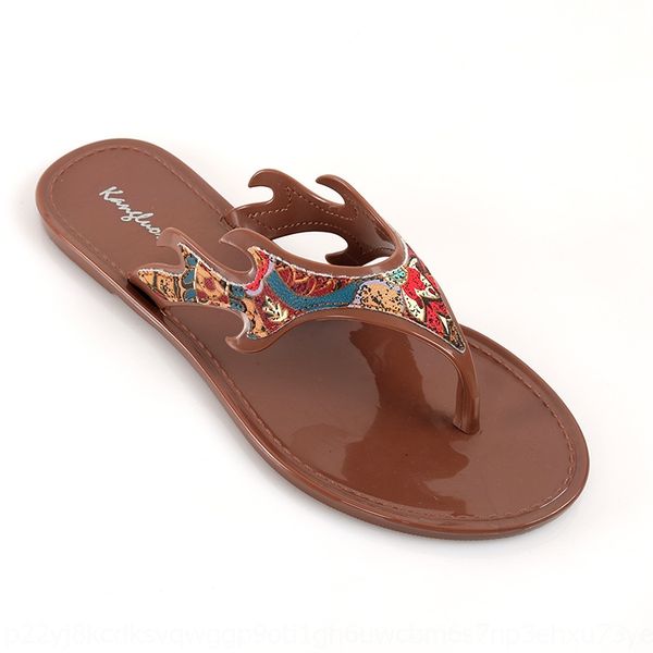 

th0ht 2020 new summer leisure flip-flops flip-flops sandal flip flop simple wear versatile flip flop women's roman sandals lady, Black